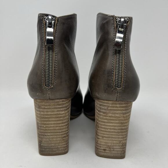 Antelope Peep Toe Block Heel Ankle Boots Booties Taupe EU Size 40 Women’s 9-9.5 - Picture 8 of 12